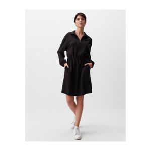 Jimmy Key Black Turtleneck Long Sleeve Mini Dress