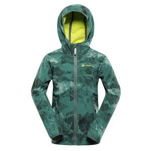 Children's softshell jacket ALPINE PRO HOORO myrtle variant pa