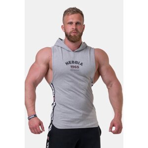 Nebbia Legend-approved tank top with hood 191 light grey XXL
