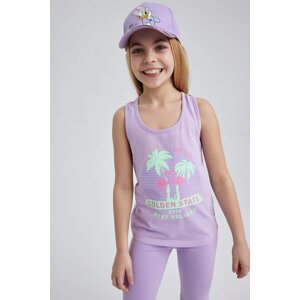 DEFACTO Girl Regular Fit Slogan Print Vest