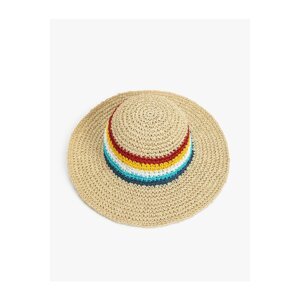 Koton Straw Hat Multicolored Stripes