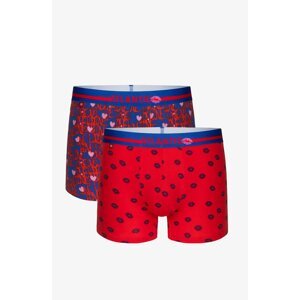 Boxer shorts Atlantic 2GMH-021 A'2 S-2XL blue-red 033