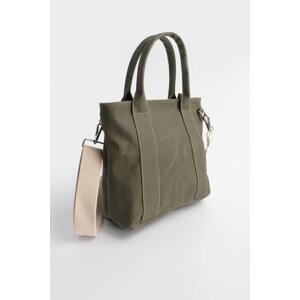 Marjin Women's Hand Shoulder Strap Canvas Tote Bag Dixie Khaki