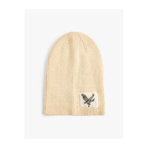 Koton Knitted Beanie Eagle Embroidered