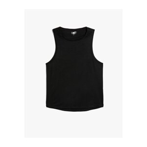 Koton Sports Vest Sleeveless Back Printed Crew Neck