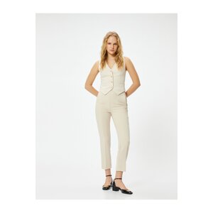 Koton Fabric Classic Trousers High Waist Skinny Leg