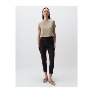 Jimmy Key Brown Regular Leg Pocket Gabardine Trousers