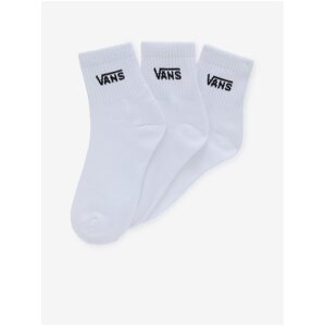 Set of three pairs of women's socks in white VANS Classic Half Crew - Women