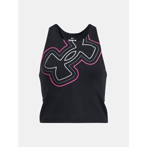 Under Armour Tank Top Motion Branded Crop Tank - BLK - Girls