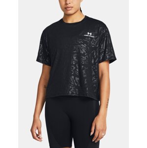 Under Armour Vanish Energy Emboss Crop T-Shirt SS-BLK - Women