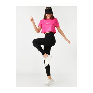 Koton Sports Leggings High Waist Stitching Detail Soft Textured.