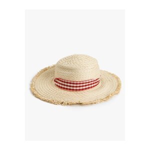 Koton Trilby Straw Hat with Ribbon Detail