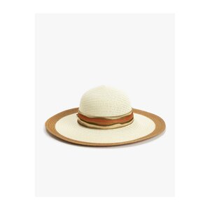 Koton Straw Hat with Bow Sash Detail