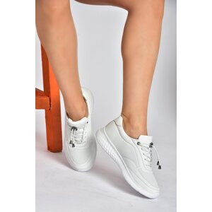 Fox Shoes P540502403 Women's Sneakers From White Genuine Leather