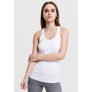 Women's jersey tank top white