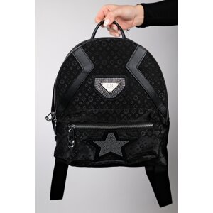 LuviShoes SANTIAGO Black Printed Women's Backpack