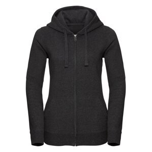 Women's Authentic Melange Zipped Hooded Sweat Russell