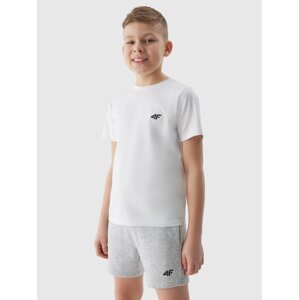 4F Boys' Tracksuit Shorts - Light Grey