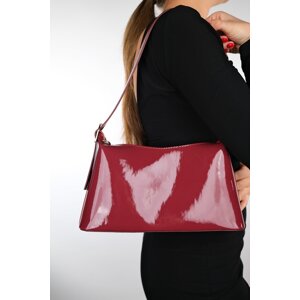 LuviShoes JOSELA Burgundy Patent Leather Women's Handbag