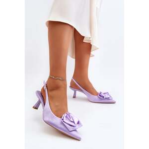 Purple Ozena Embellished High Heels