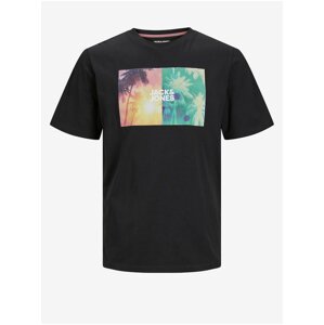 Men's Black T-Shirt Jack & Jones Navin - Men's