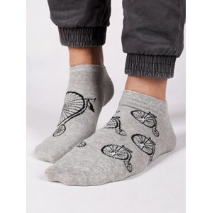 Yoclub Man's Ankle Funny Cotton Socks Pattern 1 Colours