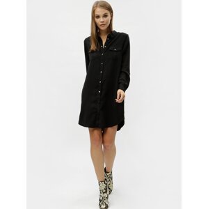 Black shirt dress with pockets VERO MODA Silla