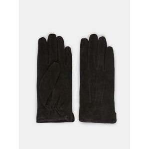 Black Suede Gloves Pieces Nellie