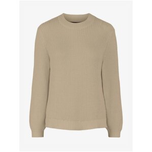 Beige Sweater Pieces Olivia - Women