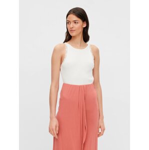 Cream Top Pieces Luca - Women