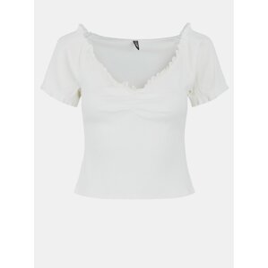 White Crop Top Pieces Tegan - Women