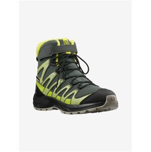 Green and Black Boys' Outdoor Ankle Boots Salomon XA PRO - Unisex