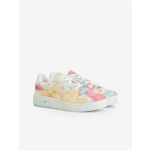 Tommy Hilfiger Yellow-Pink-Blue Men's Patterned Tommy Jeans Sneakers - Men's