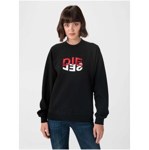 Women's Black Sweatshirt Diesel F-Ang - Women