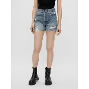 Blue Denim Shorts Pieces Tua - Women