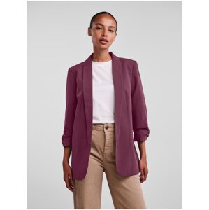 Burgundy Three-Quarter Sleeve Blazer Pieces Boss - Women