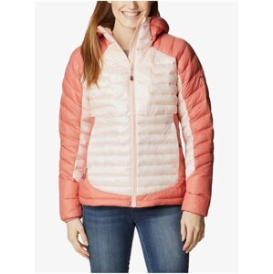 Apricot Women's Quilted Winter Jacket with Hood Columbia Labyrinth - Women