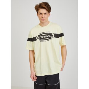 Light Yellow Men's T-Shirt Diesel - Men