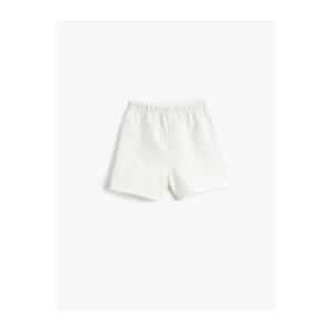 Koton Shorts with Tie Waist Elastic Crab Print
