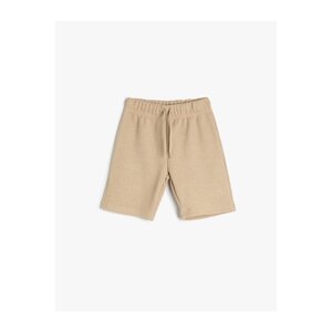 Koton Tie-Waist Shorts Textured