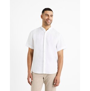 White men's linen shirt Celio Damopoc