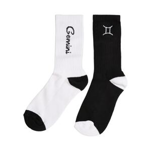 Zodiac Socks 2-Pack Black/White Gemini