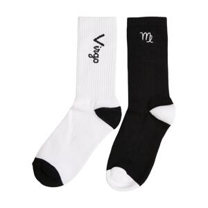 Zodiac 2-Pack Socks Black/White Virgo