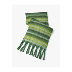 Koton Striped Scarf Multicolored Soft Textured Tassels