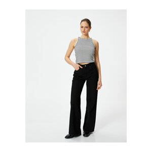 Koton Wide Leg Jeans High Waist Cotton With Pocket - Bianca Jeans