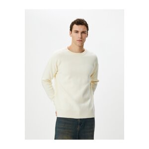 Koton Basic Knitwear Sweater Crew Neck Soft Textured Long Sleeve