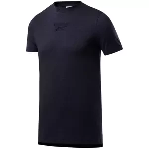 Men's T-shirt Reebok Melange navy blue, XL