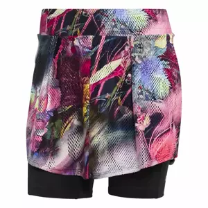 Women's adidas Melbourne Tennis Skirt Multicolor/Black M