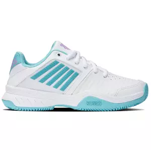 K-Swiss Court Express HB White/Angel Blue EUR 39.5 Women's Tennis Shoes