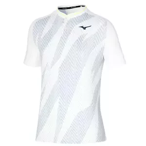 Men's Mizuno Shadow Polo T-Shirt White M